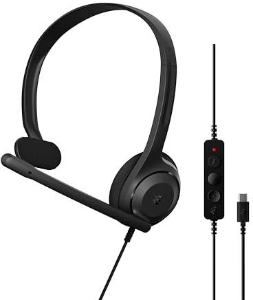EPOS C1 Business USB C Mono - Headset mit Mikrofon, Chrome Zertifiziert, Kopfhörer mit Kabel, rauschunterdrückendes, verbesserte Audioqualität, Konnektivität Geräte, on Ear
