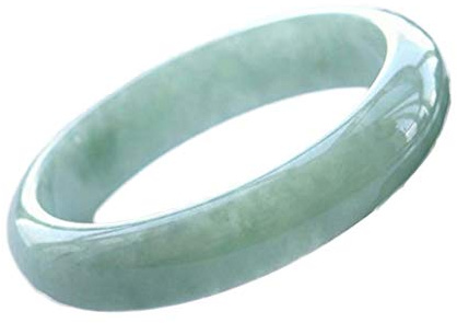 AKAFKKPYXSD Frauen Jade Armreif Natürlicher Grüner Jade-armreif Retro Chinesischer Stil Handgemachter Armreif Urlaub Geschenke Mit Schmuckschatulle, 53-54MM