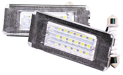 ferater 2 Piezas NúMero de LED Luz de MatríCula Sin Error LáMparas de Luz de MatríCula para Mini R56 2006-2012