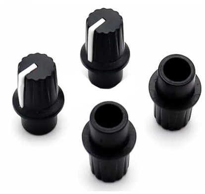 10 Pieces 13X19MM Flower Shaft Knob Diameter 13mm Height 19mm Potentiometer Encoder Knob Gear Shaped Inner Hole 6mm AUOQKQUT