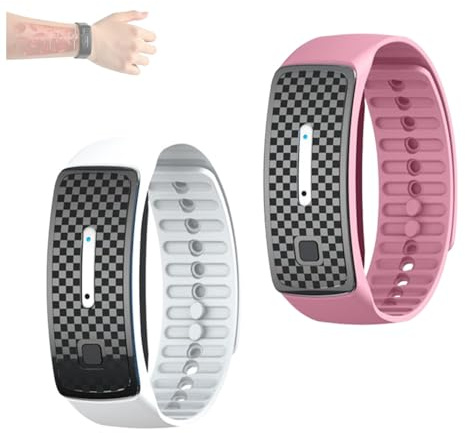 EEJBYTDI Slimpulse, Slimpulse Ultrasonic Wristband, Slim Pulse Wristband Ultrasonic electronic mosquito repellent bracelet (2 pieces B)