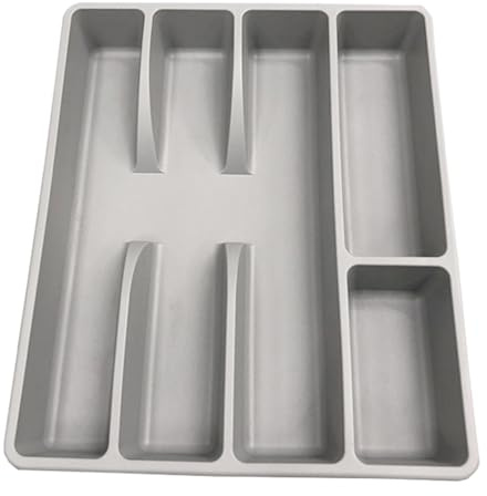 Plateau à couverts - Plateau porte-argenterie et couverts | Organisateur de tiroir à couverts | Plateau de rangement pour ustensiles | Boîte de rangement pour séparateur de vaisselle pour la cuisine