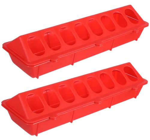 POPETPOP 2stücke Futterbox Für Tauben Stabiler Futtertrog Mit Deckel Aus Hochwertigem Kunststoff Sicher Und Gesundheitlich Unbedenklich Geeignet Für Arten Von Kleinvögeln