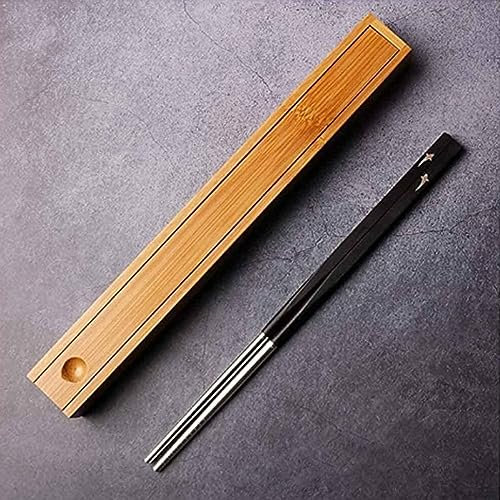 WJFTODAY Palillos Palillos para Principiantes Palillos de Madera Reutilizables, Chinos, ccipiantes Palillos de Madera Reutilizables, Chinos, Coreanos y japoneses, vajilla portátil (Color: 1, tamaño:)