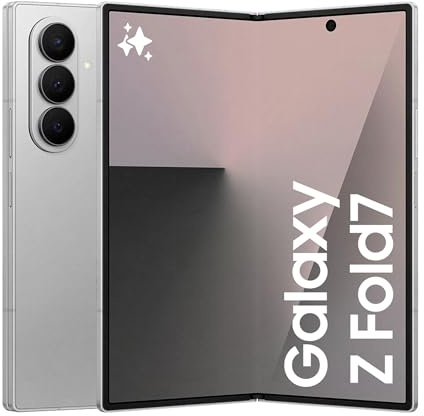 Samsung Galaxy Z Fold7 Smartphone AI pieghevole, 3 anni di Garanzia del produttore, RAM 12GB, 256GB, Display 6,5/8'', Camera 200MP, Batteria a lunga durata, Silver Shadow [Versione italiana]