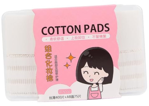 OSOLADY Boîte de Disques de Coton Démaquillants Multifonctions, 80 Pièces, Coton Épais Double Face, Adapté à Différents Types de Peau, Soins Visage et Bébé, Accessoire Beauté Pratique et Doux