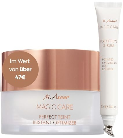 M. Asam MAGIC CARE Perfect Eye Serum (25ml) & MAGIC CARE Perfect Teint (30ml) Set – Primer Gesicht & Getönte Tagescreme, Face Make-up & Skincare, Asambeauty Produkte Für Strahlendes Aussehen