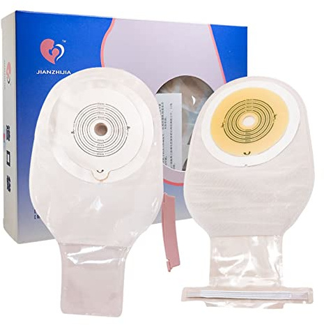 bolsas de estoma, Paquete de 10 bolsas colostomía/ostomía drenables desechables/bolsas drenaje/bolsa for el cuidado la colostomía/estoma ostomía con bolsa abierta