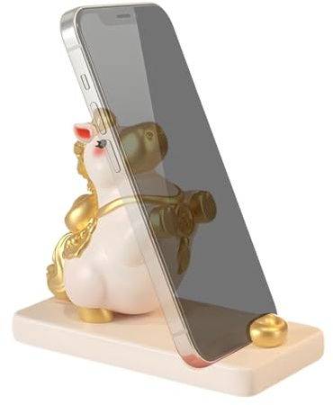 Supporto per telefono da scrivania, decorazione per cellulare a forma di cavallo, per ragazze, adolescenti, bambini, donne, tablet, casa, ufficio, toeletta, calza di Natale