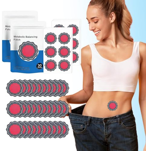 Abnehmpflaster – 60 Stück Metabalance Patch zur Figurpflege, Slim Patch mit pflanzlichen Extrakten, Pflaster zum Abnehmen für Bauch & Taille, diskret & hautfreundlich