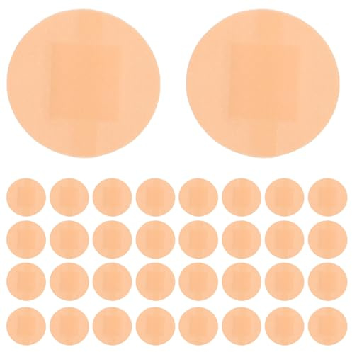 Healifty 200piezas Parches Hemostáticos Redondos Adhesivos Impermeables y Transpirables Unidades Cajas Vendajes Compactos y Elásticos para Cuidado de Heridas y Cicatrices