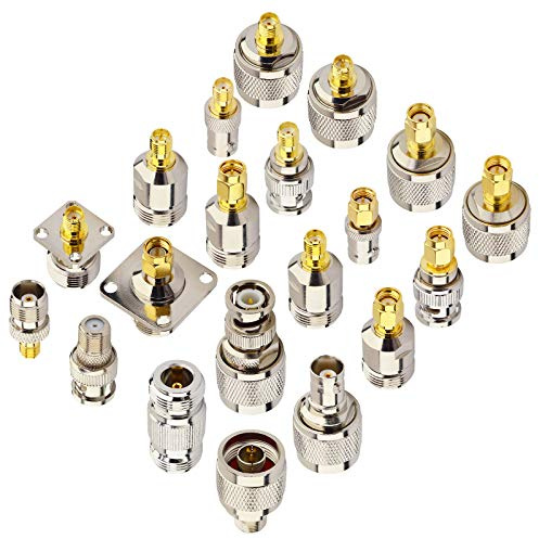 YILIANDUO 20 Typ HF Koaxialadapter N-SMA/BNC/TNC/F Adapter für SDR/HAM | N auf SMA/BNC/TNC/F Stecker/Buchse, für SDR Antenne Amateurfunkradio baofeng Telecom CCTV Mikrowellen FM Rundfunk