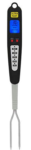 Termometro a doppio barbecue per carne Display a LED Forchetta da digitale Termometro a lettura istantanea Gadget da