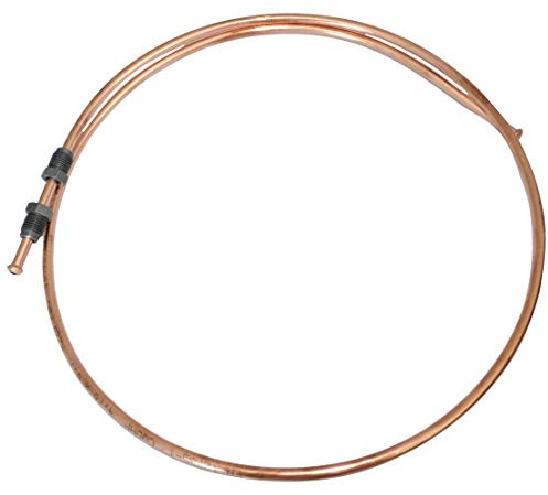 AERZETIX: Bromsledning kopparrör Ø4,76 mm med anslutningar M10 x 1/M10 x 1 (100 cm)
