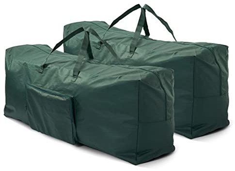 THE TWIDDLRES 2 Große Weihnachtsbaum Aufbewahrungstaschen, 120x35x50cm - Premium 210D Polyester