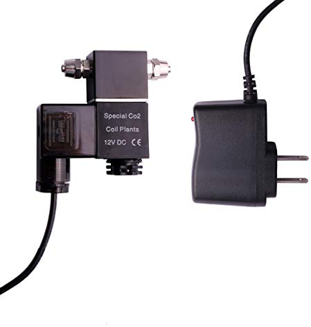FZONE DC CO2 Magnetventil Aquarium CO2 System Regler Magnetventil für Aquarium Aquarium Wasser Pflanze Gras wachsen