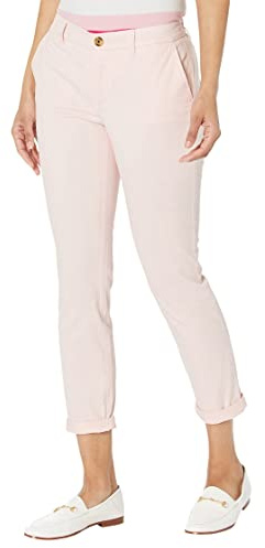 Tommy Hilfiger Relaxed Fit Hampton Chinohose für Damen, Standard und Übergröße, Ballerina Pink, 36