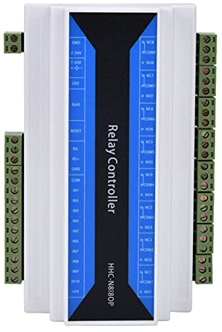 Module de Commande Ethernet 8 Ports avec Relais Réseau Canaux Serveur LAN Web Carte Contrôleur Contrôle Relais Ethernet WAN