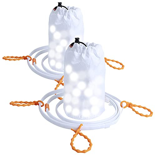 Lunartec Lichtschlauch Balkon: 2er-Set 2in1-Outdoor-USB-LED Lichtschläuche, je 45 LED, 315 lm, IP67 (Lichtschlauch Terrasse, für Außenbereich)