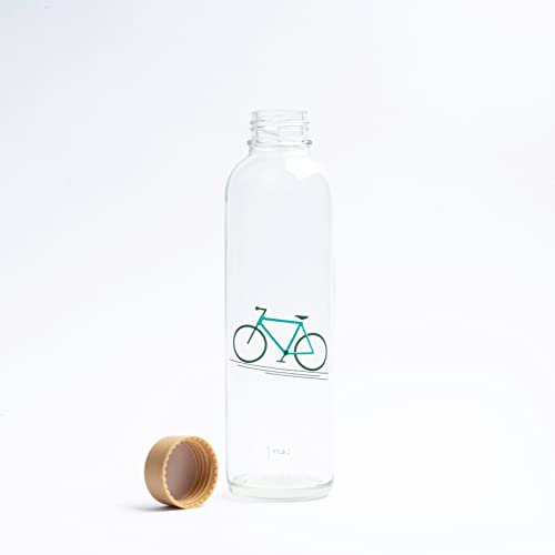 Carry Glastrinkflasche 0,7l, Sportflasche, Wasserflasche, BPA-frei, auslaufsicher & kohlensäuregeeignet (Go Cycling)