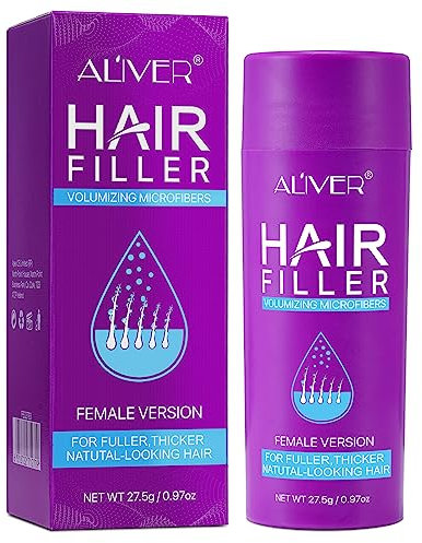 Hair Fibers, polvere per capelli in fibra di qualità professionale, per donne, fibre di cheratina, nasconde istantaneamente la perdita dei capelli in 15 secondi, per ottenere il miglior risultato dei