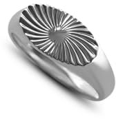 Herrenring Siegelring Silber Ring poliert aus 925 Sterling Silber mit Gravur handgemacht minimalistisch modern | Männerschmuck aus Deutschland mit Geschenkbox (Silber, 60)