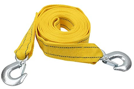 Mllepjdh Auto Anhänger Seil Anhänger Gurt Verdicktes Abschleppseil 5t Zugseil Outdoor Auto Supplies 5 Tonnen 4 Meter Abschleppseil für LKW Snatch Strap Off-Road Abschleppseile Anhänger Winde Kabel