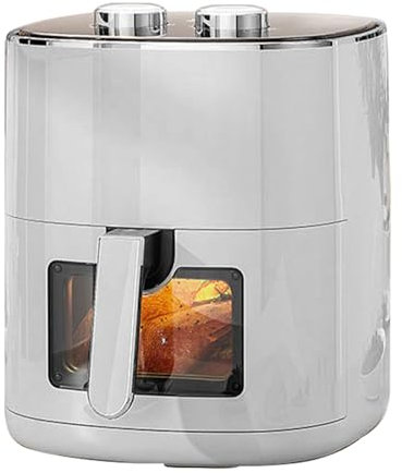 Friteuse à air manuelle à bouton for la cuisson des grillades et du barbecue Cuisson saine aux halogènes Aliments délicieux sans huile Minuterie de 60 minutes 8,5 L 10 L.(8.5L)