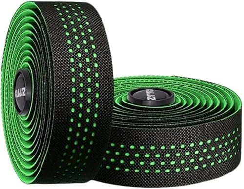 GETSTREE Fahrrad-Rennrad-Lenkerband, professionelles Radfahren, Dämpfung, Anti-Vibrations-Wickel + 2 Stangenstopfen (Farbe: Rot) (Farbe: Rood) (Farbe: Gelb)(Groen)