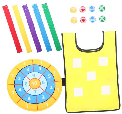 VANZACK 1satz Outdoor Klettball Set Für Mädchen Interaktive Sport Mit Sticky Gelbe Weste Klebrige Bälle Für Garten Strand Und Parkspiele