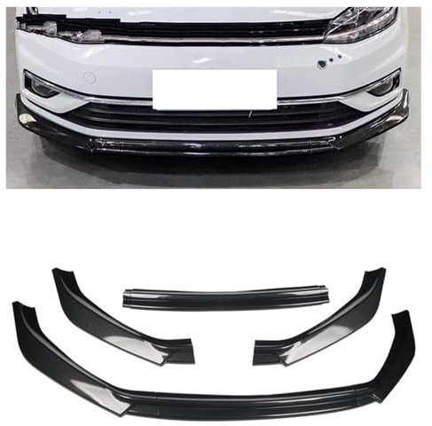 Auto Frontspoiler Lippe Für Golf 7 7,5 MK7 MK 7,5 Standard Für TSI Für TDI 2012-2020 Front Stoßstange Splitter Lip Diffusor Körper Kit Spoiler Schutz Front Bumper Spoiler Lippe(75 Carbon Look)