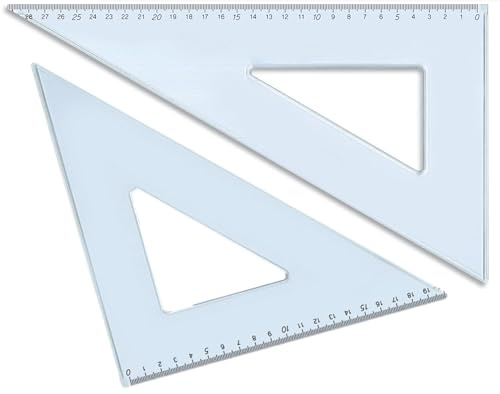 Set di 2 Squadrette per MANCINI in plastica da 60° E 45° Gradi