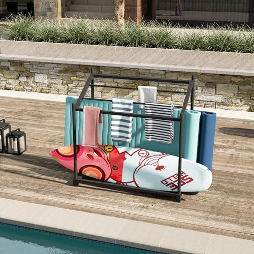Ulax furniture Pool Float Holder- Convenient Storage Solution for Pool, Beach (HAMBO)