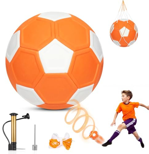 YIBEBE Pallone da Calcio Curva per Bambini: Palla da Calcio con Effetto a Giro - Palloni da calcio curve - Dotati di Pompa per Giochi all'aperto - Regalo per Bambini (Color-1)