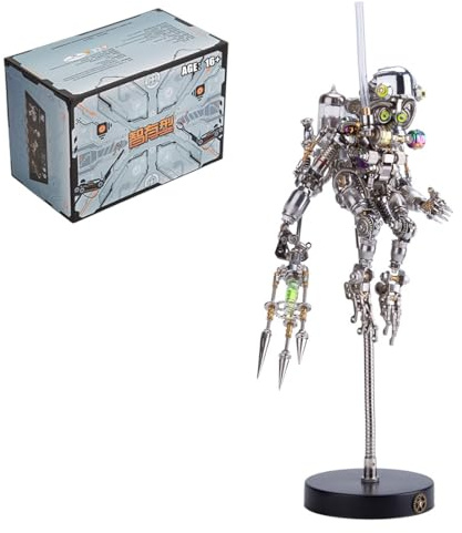 Palapozzy ZYX020 3D-Metall-Taucheraffen-Modellbausätze für Erwachsene, Steampunk-3D-Metallmontage, mechanische Tierpuzzles, bunte, kreative Ornament-Geschenke (700 + Stück)