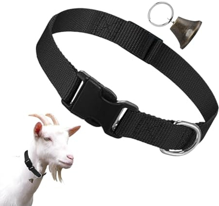 Sangle de bétail réglable - Colliers de chèvre avec Cloches | Cloche de des pâturages, étiquette d' De, Collier en Nylon réglable, Cloche de pâturage Anti-Perte, Accessoires de Gain