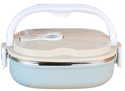 Insulated Lunch Box, 900ml Stainless Steel Thermal Food Container, Leakproof Portable Insulated Food Container for School Office Outdoor Travel