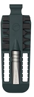 Leatherman Bit Kit #3, Verde Bosque/Plata | 10 Puntas de Doble Cara de Acero S2, Destornillador Extraíble, Kit Compacto para Bricolaje, Camping y Reparaciones