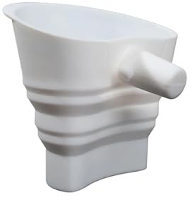 Embudo de harina plegable silicona for batidora pan, cocina, panadería, amasadora, accesorios auxiliares a prueba fugas(White)