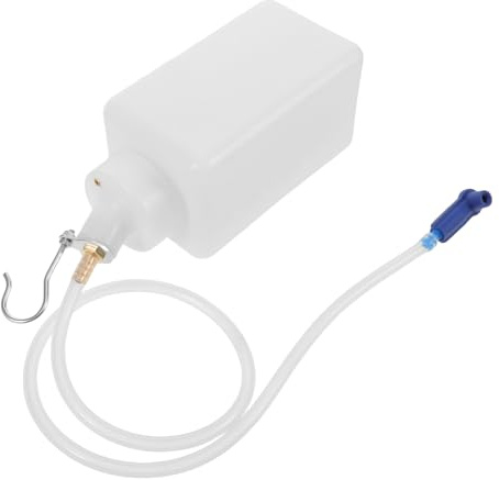 Warmhm Bouteille de Purge de Liquide de Frein 1 Litre Renforcée Bidon D’Huile Compact en Nylon Distributeur Anti-Fuite pour Vidange et Entretien Automobile en Garage et Atelier