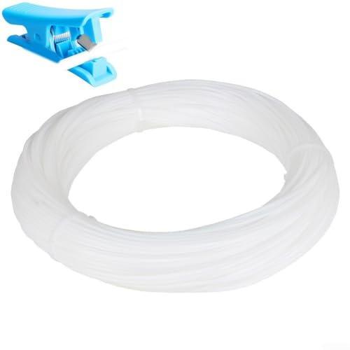 Rollo de 100 m de tubo de PTFE de 2,5 mm de diámetro interior de 4 mm de diámetro exterior para sistemas de transporte de filamentos de impresora 3D