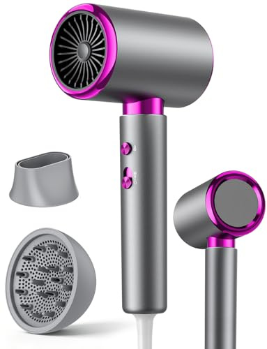 LORVENA Asciugacapelli 2400W con Diffusore e Concentratore