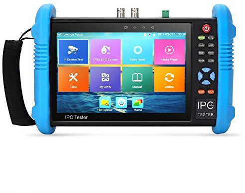 BW 7 IPS Touch Screen H.265 4K IP Camera Tester CVBS Analogico Tester con HD-TVI/HD-CVI/AHD/SDI/POE/WIFI/8G TF Card/4K H.265/HDMI In & Out/RJ45 TDR/Firmware 9800ADHS Plus