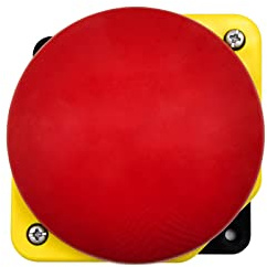 Dieffematic PG1M9W01 Pulsante di Emergenza - Contatto NC - Ø 90 mm, Rosso, da Parete