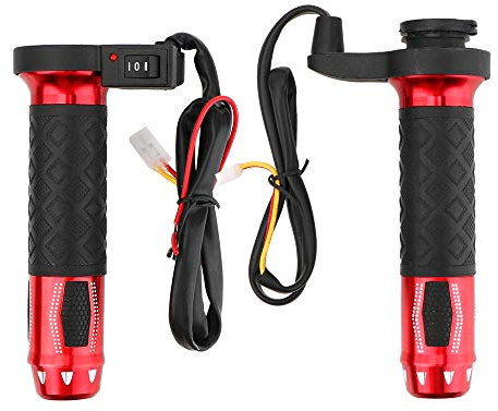 MASO Poignées chauffantes électriques en alliage d'aluminium 12 V - Température réglable de 50 à 70 °C - Pour moto et VTT