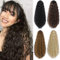 PARXITN Ponytail Cheveux Naturel Bouclés Postiche 22 pouces/55cm Queue de Cheval Ondulé Synthétique Drawstring Ponytail Extension pour Femmes