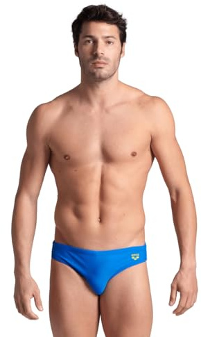 Arena Santamarias R Costume da Bagno Uomo, Costume Slip Uomo Mare e Piscina in Tessuto Foderato Maxfit Eco Resistente al Cloro e al Sale, Protezione UV 50+