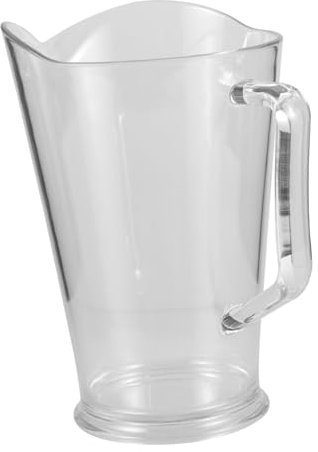 Cabilock Pichet Plastique Transparent Carafe à Eau Froide Pour Bière Et Boissons Maison Ou Au Restaurant