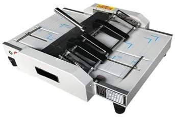 KOROBIE Bindemaschine, A3 Elektrische Binde- und Falzmaschine, automatisches Falzwerkzeug, Sattelheftung, manuelle Nagelfalzmaschine Für Projekte zu Hause oder im kleinen Büro(ME18F)