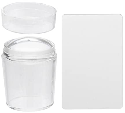 CTIRCHIU Stamper Unghie in Silicone Trasparente Strumento Nail Art Jelly Chiaro Per Decorazioni Nail Art Precise e Facile Stampa